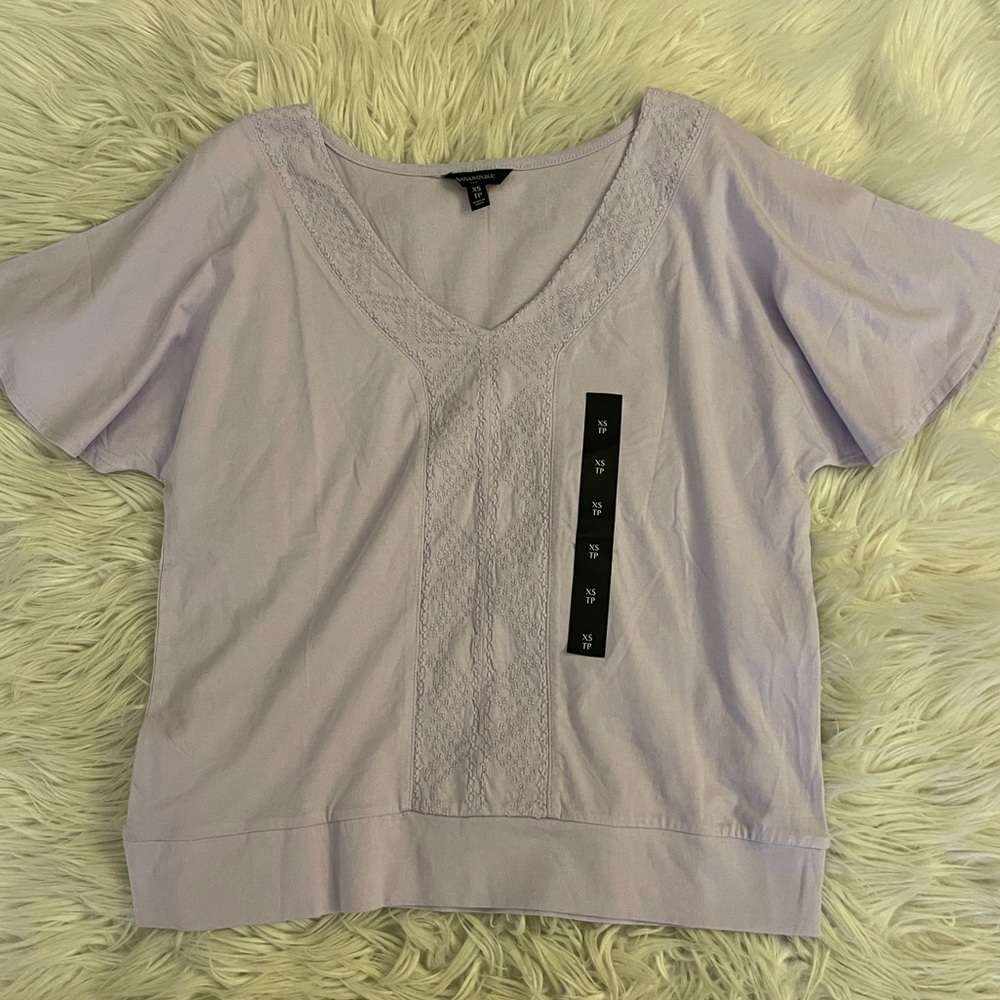 NWT | Banana Republic | Lavender Tee shirt - Picture 2 of 12